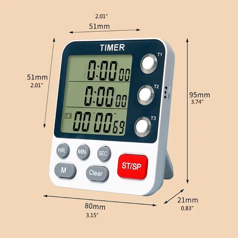 timer para laboratório; temporizador digital laboratório; timer regressivo; cronômetro para laboratório; temporizador 3 tempos