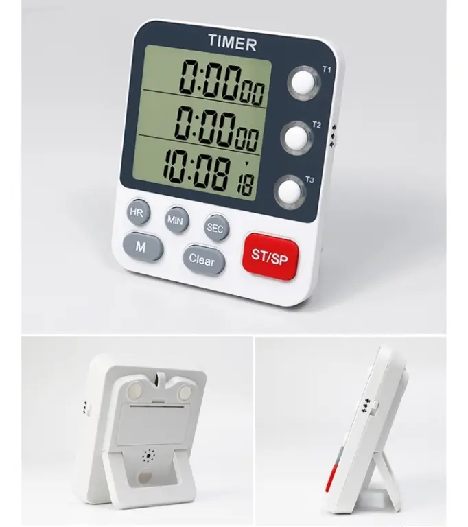 Timer Digital 3 Tempos controlando processos simultaneos no laboratorio
